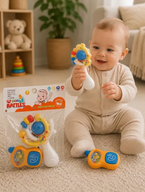 Set de zornăitori și jucării interactive pentru bebeluși