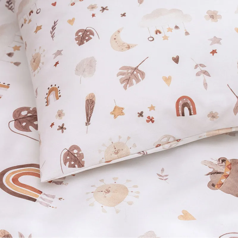 Lenjerie de pat pentru copii Perina Boho (BH3-01.1) Bej Lenjerie de pat pentru copii Perina Boho (BH3-01.1) Bej