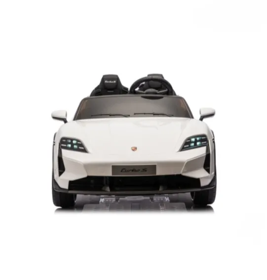 Mașină electrică GB Porsche Taycan Turbo S 24V5AH x 1.45W x 2, alb, cod 1582D Mașină electrică GB Porsche Taycan Turbo S 24V5AH x 1.45W x 2, alb, cod 1582D