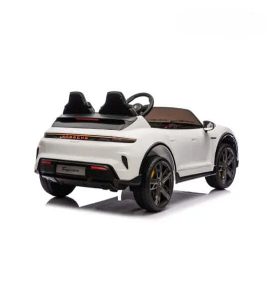 Mașină electrică GB Porsche Taycan Turbo S 24V5AH x 1.45W x 2, alb, cod 1582D Mașină electrică GB Porsche Taycan Turbo S 24V5AH x 1.45W x 2, alb, cod 1582D