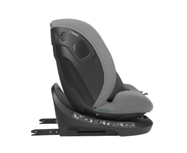 Scaun auto 40-150 cm (i-Size) Isofix Kikkaboo i-Hike Light Grey, rotativ 360 Scaun auto 40-150 cm (i-Size) Isofix Kikkaboo i-Hike Light Grey, rotativ 360