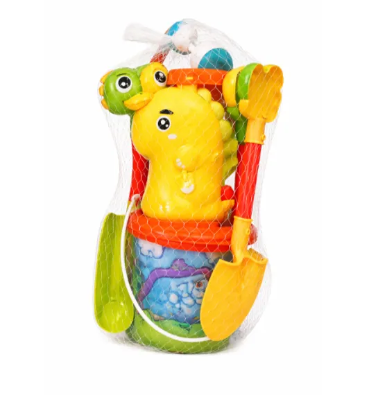 Set de plajă „Dinozaur” cu găletușa maro, cod 962194 Set de plajă „Dinozaur” cu găletușa maro, cod 962194