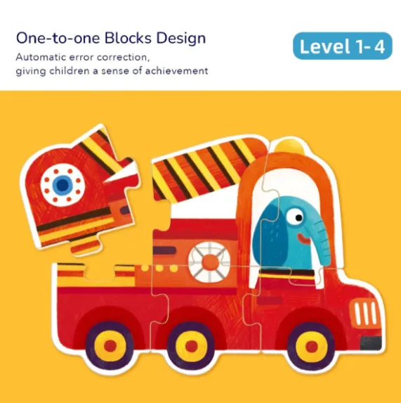 Seria de puzzle-uri „Transport”, 8 în 1, nivelul 1 Seria de puzzle-uri „Transport”, 8 în 1, nivelul 1