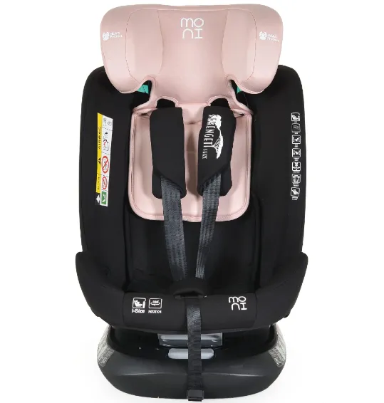 Scaun auto 40-150 cm (i-Size) Isofix Moni Serengeti Gently Pink, rotativ 360 Scaun auto 40-150 cm (i-Size) Isofix Moni Serengeti Gently Pink, rotativ 360