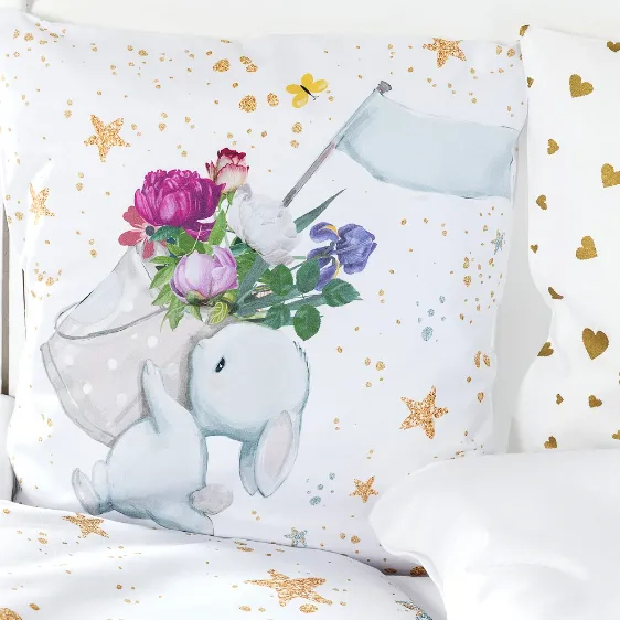 Lenjerie de pătuț PM Premium Iepuraș Albastru (8 piese), 120x60 cm Lenjerie de pătuț PM Premium Iepuraș Albastru (8 piese), 120x60 cm