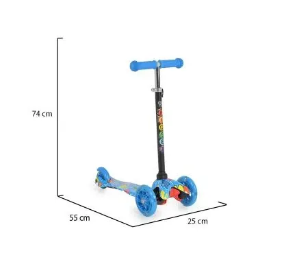 Trotinetă Moni Fidget Blue Trotinetă Moni Fidget Blue