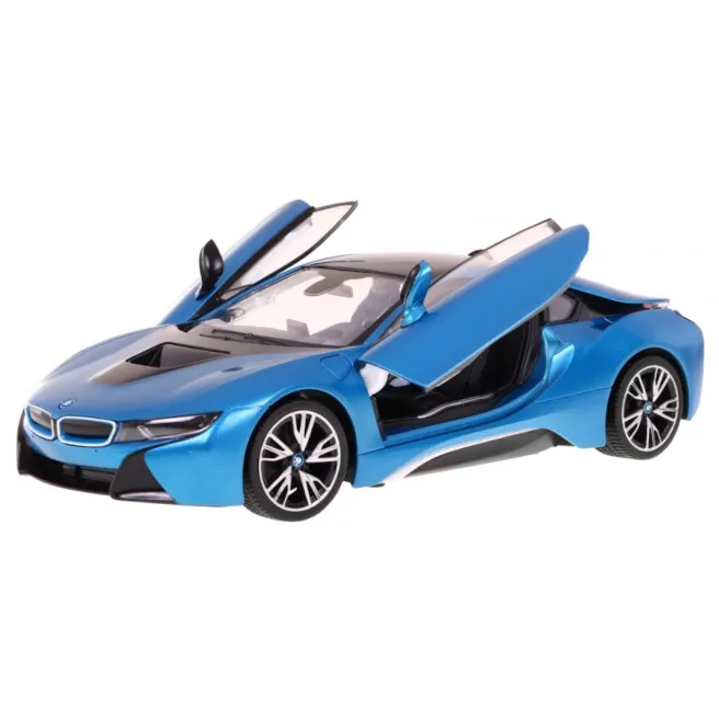 Mașină RASTAR 1:14 BMW i8, 71000, albastră, cod 1909D Mașină RASTAR 1:14 BMW i8, 71000, albastră, cod 1909D