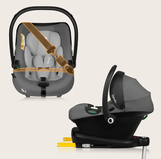 Scoica auto 40-87 cm (I-Size) Lionelo Lemmy Grey Scoica auto 40-87 cm (I-Size) Lionelo Lemmy Grey