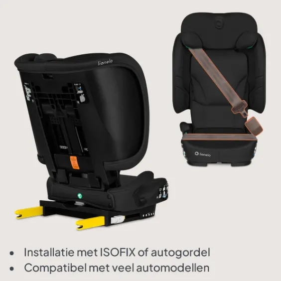 Scaun auto 100-150 cm (i-Size) Isofix Lionelo Orin Black Carbon Scaun auto 100-150 cm (i-Size) Isofix Lionelo Orin Black Carbon
