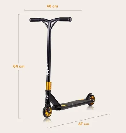 Trotineta Lionelo Whizz Black Carbon Yellow Trotineta Lionelo Whizz Black Carbon Yellow