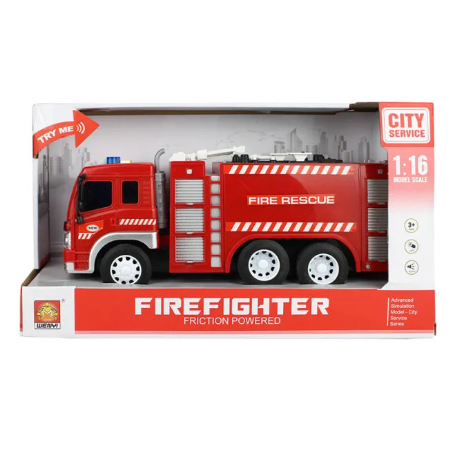 WY Mașină de pompieri cu inerție 1:16 (lumini, sunete), cod 36249