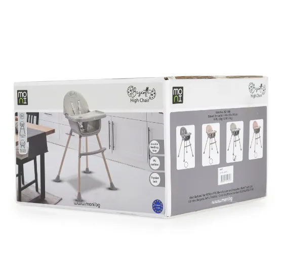 Scaun de masă 2 în 1 Moni Biscotti Grey Scaun de masă 2 în 1 Moni Biscotti Grey