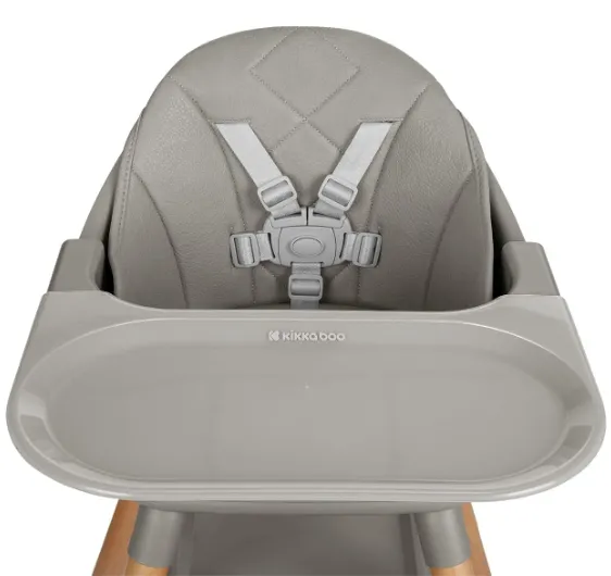 Scaun de masa 6 in 1 Kikkaboo Woody Grey Scaun de masa 6 in 1 Kikkaboo Woody Grey