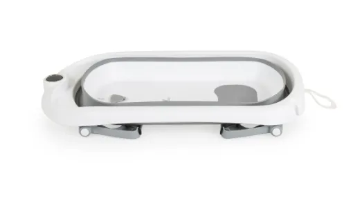 Set cădiță pliabilă cu termometru Moni Balena Grey, 5 piese Set cădiță pliabilă cu termometru Moni Balena Grey, 5 piese