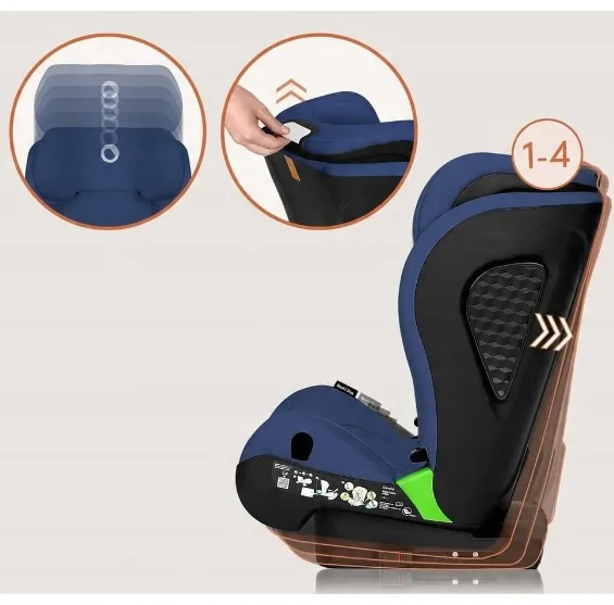 Scaun auto 100-150 cm (i-Size) Isofix Lionelo Neal Blue Navy Scaun auto 100-150 cm (i-Size) Isofix Lionelo Neal Blue Navy