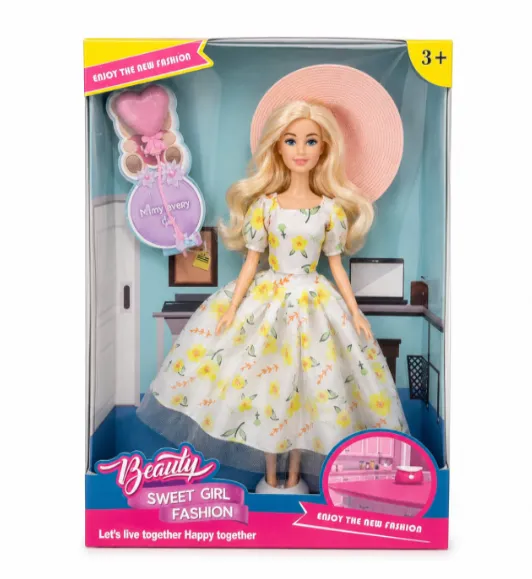 Păpușă 29 cm cu accesorii, alba, DS2502A1-4, cod 10246b
