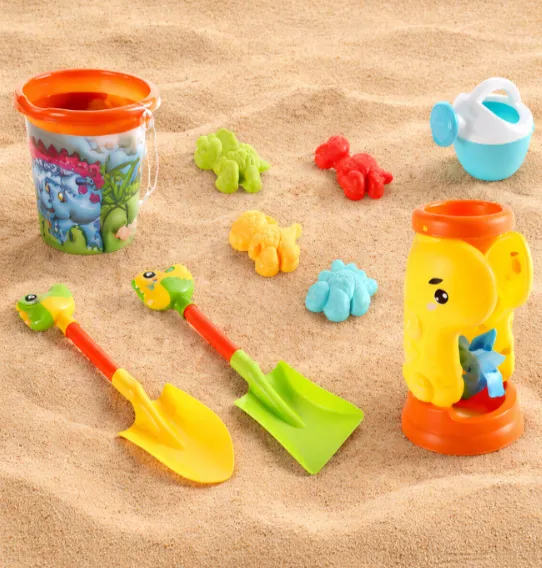 Set de plajă „Dinozaur” cu găletușa verde, cod 962193 Set de plajă „Dinozaur” cu găletușa verde, cod 962193
