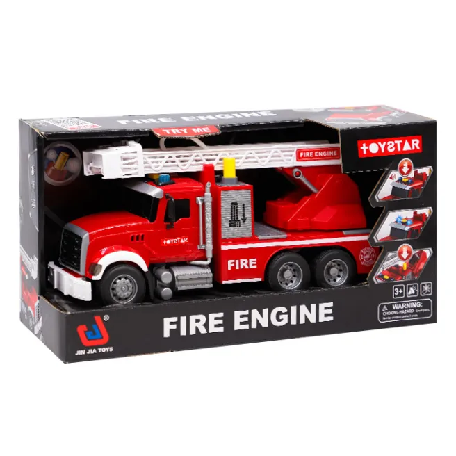 Mașină de pompieri cu inerție 1:14 cu lumină și sunet, cod 792012