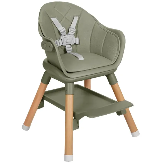 Scaun de masa 6 in 1 KikkaBoo Woody Army Green Scaun de masa 6 in 1 KikkaBoo Woody Army Green