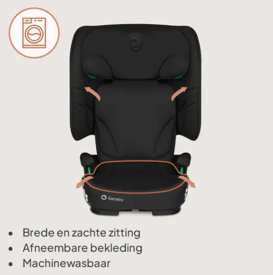 Scaun auto 100-150 cm (i-Size) Isofix Lionelo Orin Black Carbon Scaun auto 100-150 cm (i-Size) Isofix Lionelo Orin Black Carbon
