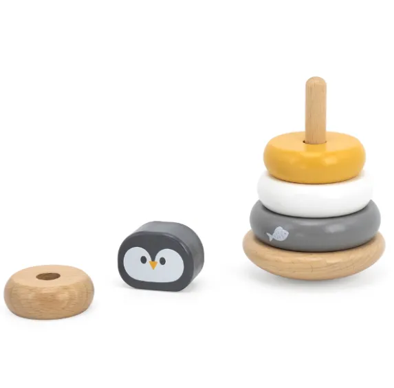 Piramidă din lemn „Pinguin” Piramidă din lemn „Pinguin”