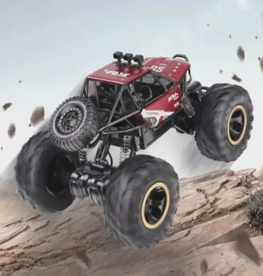 Mașină Rock Crawler 1:16 cu telecomanda, metalică, roșie, cod 2427D Mașină Rock Crawler 1:16 cu telecomanda, metalică, roșie, cod 2427D