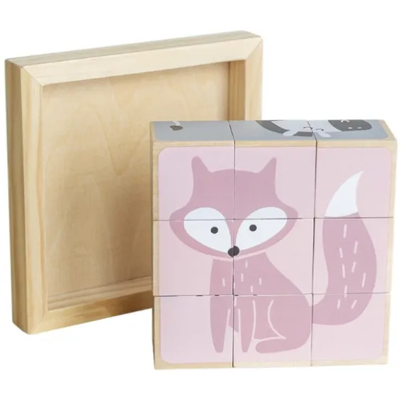 Puzzle-cuburi „Animăluțe” Puzzle-cuburi „Animăluțe”