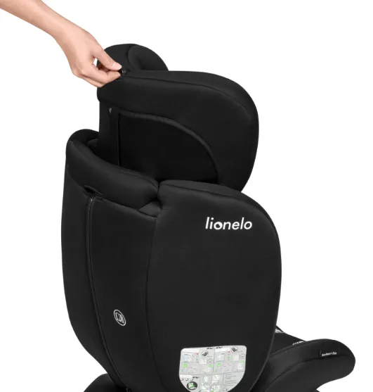 Scaun auto 40-150 cm (i-Size) Isofix Lionelo Bastiaan Black Grey, rotativ 360 Scaun auto 40-150 cm (i-Size) Isofix Lionelo Bastiaan Black Grey, rotativ 360