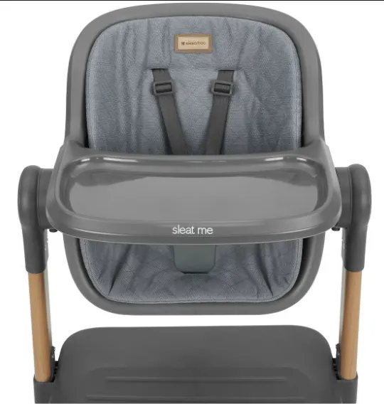 Scaun de masa 2 in 1 KikkaBoo Sleat Me Grey Scaun de masa 2 in 1 KikkaBoo Sleat Me Grey