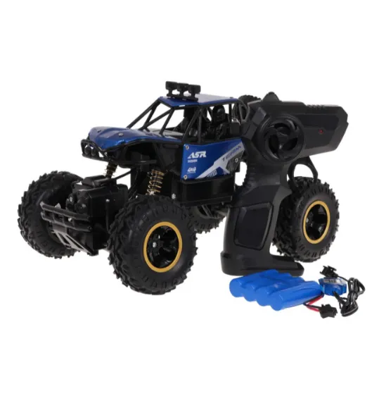 Mașină Rock Crawler 1:16 cu telecomanda, metalică, albastră, cod 2428D Mașină Rock Crawler 1:16 cu telecomanda, metalică, albastră, cod 2428D