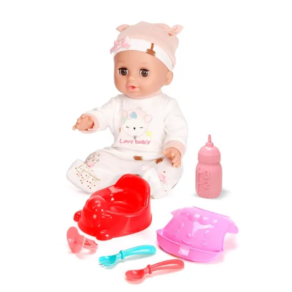 Set de joacă „Păpușă vorbitoare în costumaș roz cu accesorii” Set de joacă „Păpușă vorbitoare în costumaș roz cu accesorii”