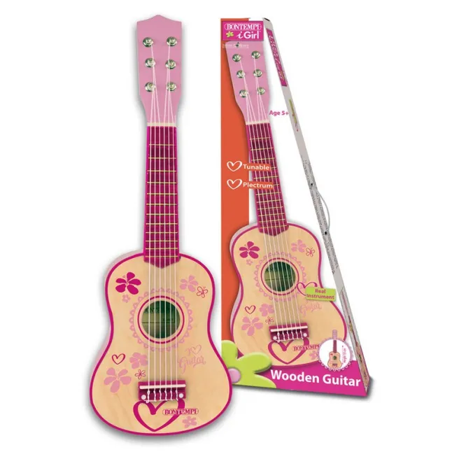 BT Chitară clasică lemn roz 55 cm, cod 45210 BT Chitară clasică lemn roz 55 cm, cod 45210