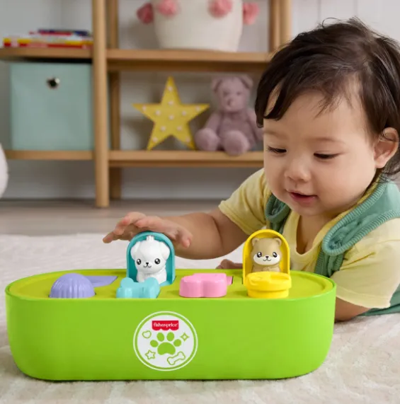 Jucărie educativă „De-a v-ați ascunselea cu animalele” de la Fisher Price Jucărie educativă „De-a v-ați ascunselea cu animalele” de la Fisher Price