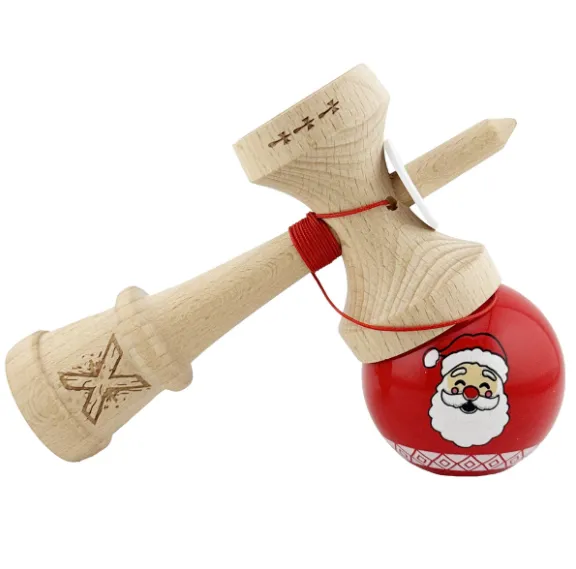„Kendama Flippy X Original: Moș Crăciun”, Profesionala, Rulment Metalic, Ața 55 cm, Cupe Mari, 7.5 x 6 x 18 cm „Kendama Flippy X Original: Moș Crăciun”, Profesionala, Rulment Metalic, Ața 55 cm, Cupe Mari, 7.5 x 6 x 18 cm