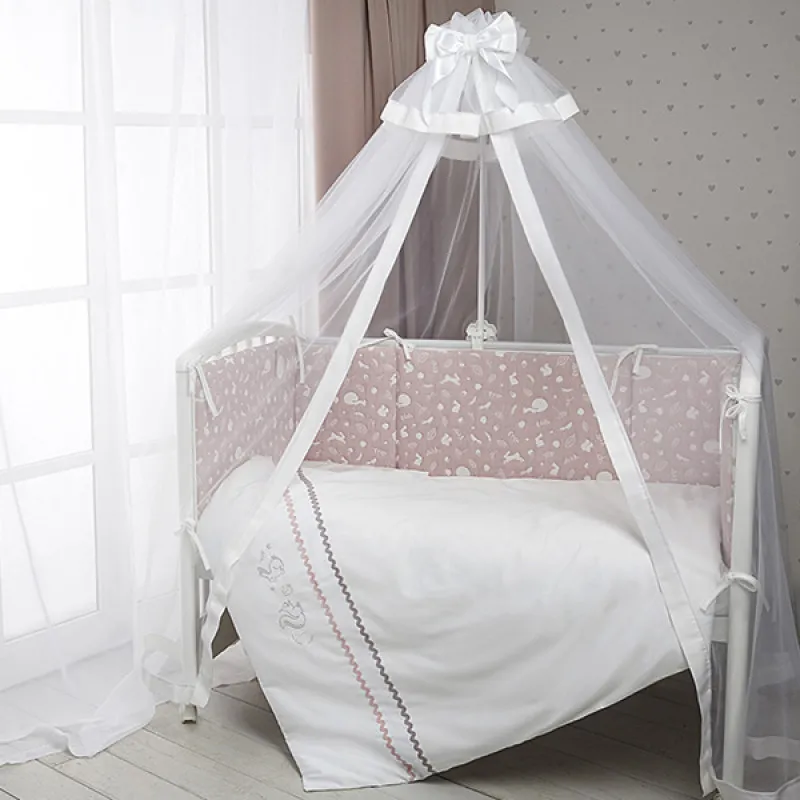 Lenjerie de pat pentru copii Perina Toys (TC6-03.5) Pădure Roz