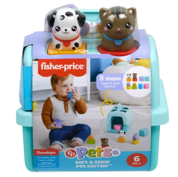 Fisher-Price Jucărie de sortare a formelor, „Transportor de animale” Fisher-Price Jucărie de sortare a formelor, „Transportor de animale”