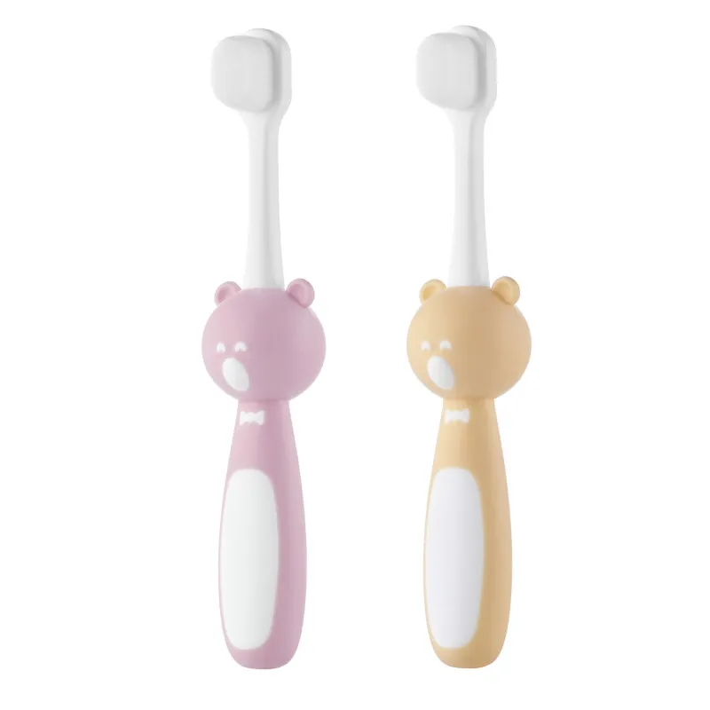 Set periuțe de dinți Roxy Kids „Ursulet” 2 buc (RTB-010-PO) Roz+Orange