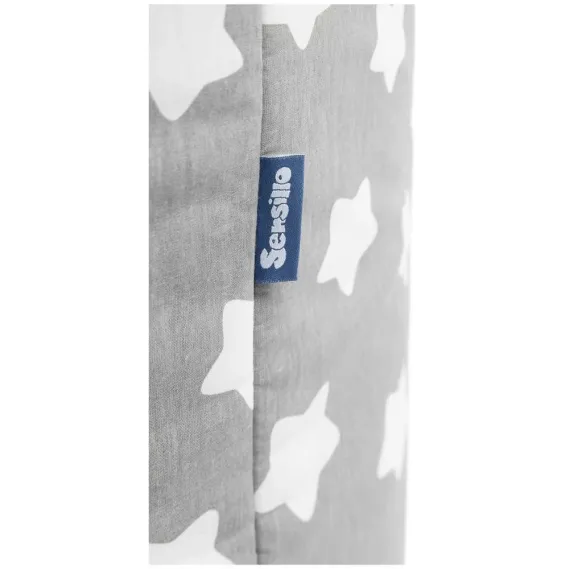 Coș pentru jucării Sensillo Premium XXL Stars Grey Coș pentru jucării Sensillo Premium XXL Stars Grey