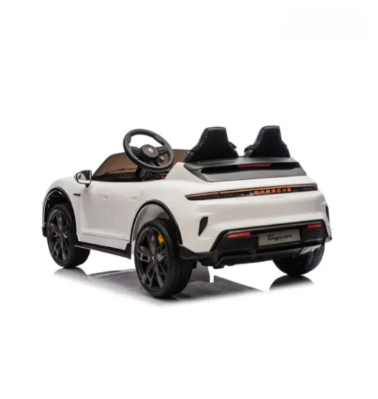 Mașină electrică GB Porsche Taycan Turbo S 24V5AH x 1.45W x 2, alb, cod 1582D Mașină electrică GB Porsche Taycan Turbo S 24V5AH x 1.45W x 2, alb, cod 1582D