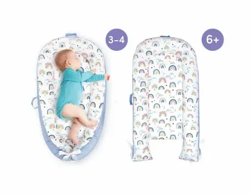 Babynest pentru bebeluș PM Premium Elefant Roz Babynest pentru bebeluș PM Premium Elefant Roz
