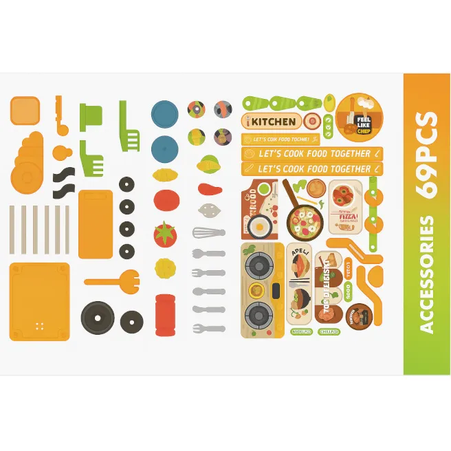 Set Cărucior cu produse alimentare, 69 elemente, cod 922052 Set Cărucior cu produse alimentare, 69 elemente, cod 922052