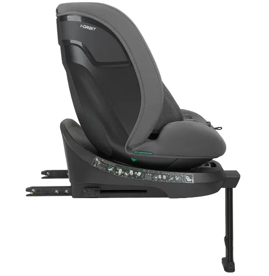Scaun auto 40-150 cm (i-Size) Isofix KikkaBoo i-Orbit Dark Grey, rotativ 360 Scaun auto 40-150 cm (i-Size) Isofix KikkaBoo i-Orbit Dark Grey, rotativ 360