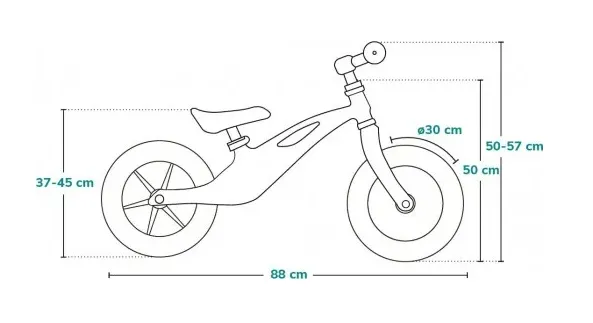 Bicicletă fără pedale Lionelo Bart Air Sporty Black Bicicletă fără pedale Lionelo Bart Air Sporty Black