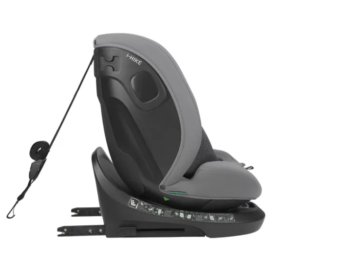 Scaun auto 40-150 cm (i-Size) Isofix Kikkaboo i-Hike Light Grey, rotativ 360 Scaun auto 40-150 cm (i-Size) Isofix Kikkaboo i-Hike Light Grey, rotativ 360
