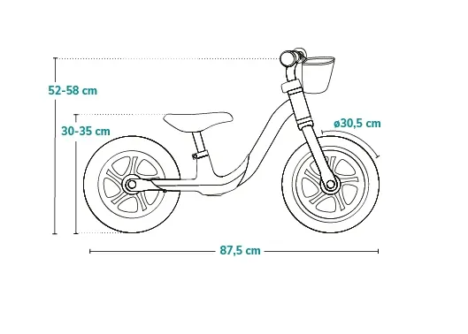 Bicicleta fara pedale Lionelo Alex Plus Beige Sand Bicicleta fara pedale Lionelo Alex Plus Beige Sand