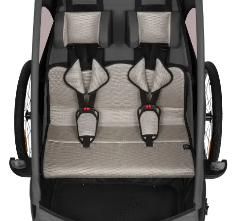 Carucior de plimbare pentru gemeni Lionelo Cama Grey Graphite Carucior de plimbare pentru gemeni Lionelo Cama Grey Graphite