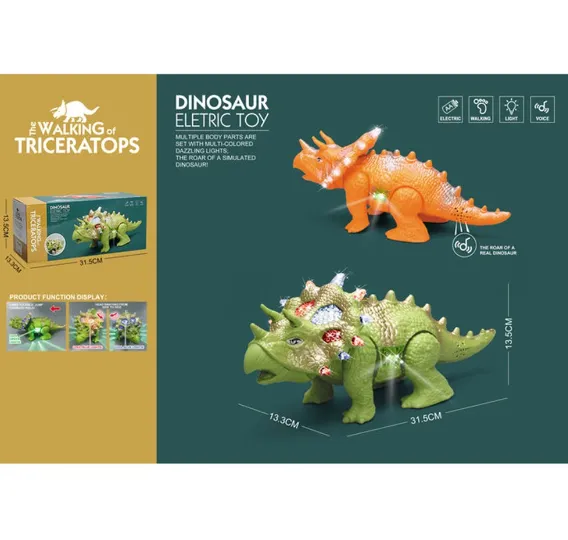 Dinozaur cu sunete si proiector,merge