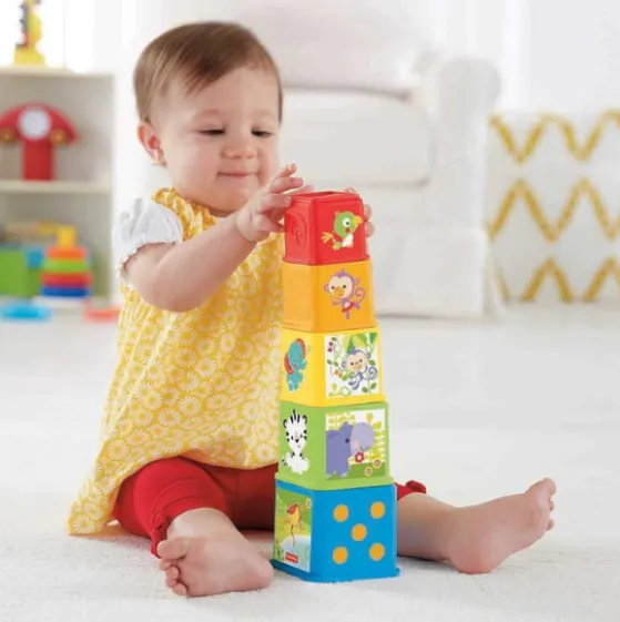 Fisher-Price Piramida „Cuburi cu animale” Fisher-Price Piramida „Cuburi cu animale”