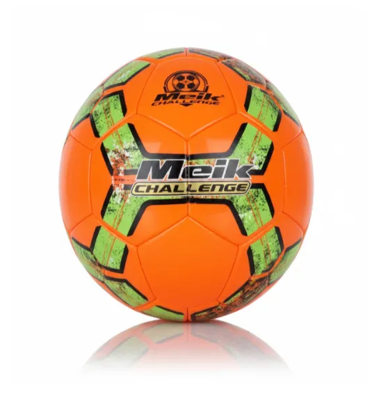 Minge de fotbal Size 5 Machine-Stitched portocaliu-verde, cod 2156D
