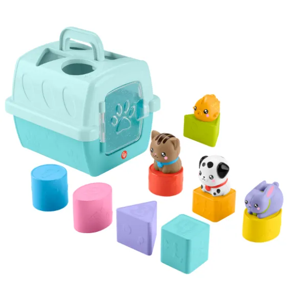Fisher-Price Jucărie de sortare a formelor, „Transportor de animale” Fisher-Price Jucărie de sortare a formelor, „Transportor de animale”